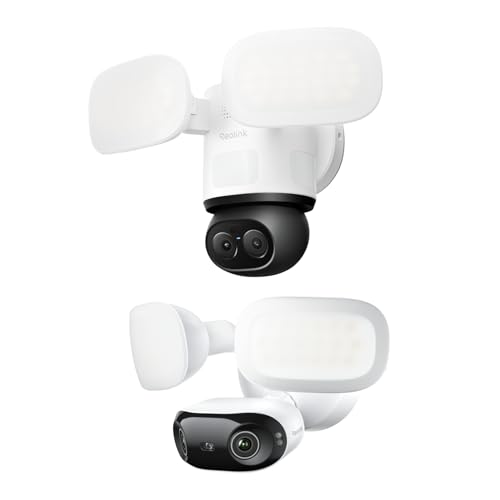Image of REOLINK TrackFlex Floodlight WiFi with Elite Floodlight WiFi Bundle