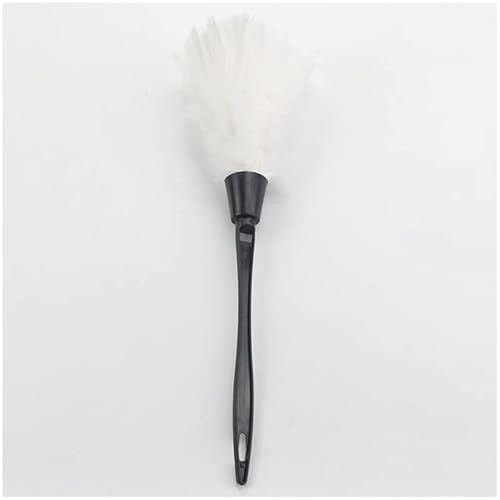 Kuoin French Maid Feather Dusters 12" Cosplay Prop For Women Halloween Costume Accessories (White+Black) #TOP3