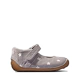 Clarks Tiny Mist - Zapatos de piel para niños pequeños, color gris