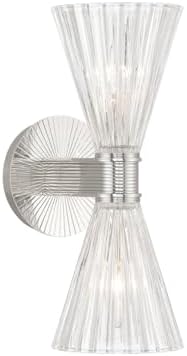 Crystorama Lotus 5.5'' Polished Nickel Sconce