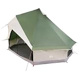 Tipi Tent 8 Personas Verde Tafetán con Puerto E y Bolsa de transporte