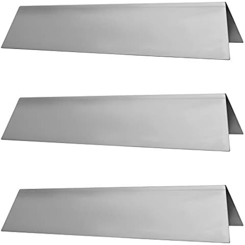 ELITE BBQ V2A 1,5 mm Starke Edelstahl Aromaschienen Flavorizer Bars Flammenblech für Weber Spirit 210 220 ab Baujahr 2013 mit Fronttasten Regler vorne Cover