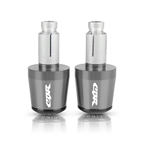 Revêtement guidon moto 22 mm en alu gris embout de guidon pour Honda CBR 600