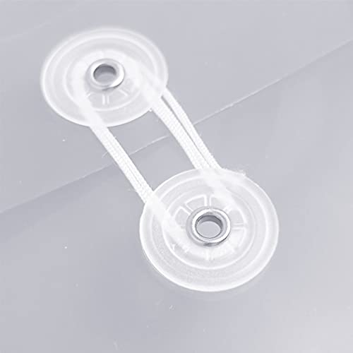 Tieno Plastic Envelopes With String Closure Clear Side Loading Folders Legal Size Paper Office Organizer 12 Packs White #TOP4