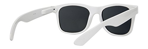 Classic Horn-rimmed Blues Brothers Style Sunglasses, White2