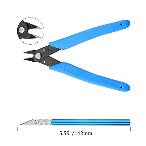 BGTXINGI 28-teiliges Modellbauwerkzeug-Set Gundam Modell-Werkzeug-Set mit Kunststoffbox für Modellbau, Auto, Hobby, Modellbau, Reparatur und Befestigung