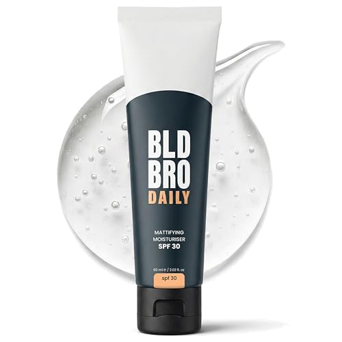 BLD BRO Daily SPF 30 for Bald Men Mattifying Gel Moisturiser with UVA/UVB Protection Hydrating Fast-Absorbing & Shine-Free 60 ml