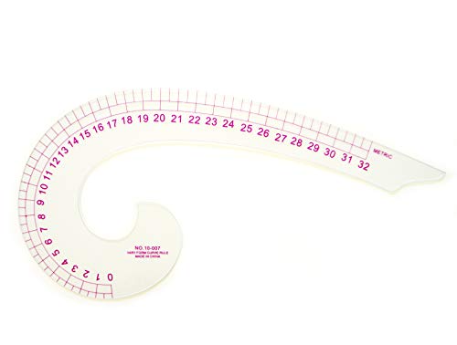 Price comparison product image HAND Multi Purpose Metric Comma Shape Curve Line Pattern Ruler NO.10-007- Centimetres- 32cm