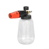 Outil de nettoyage polyvalent : parfait pour laver les véhicules, les toits, les murs, les sols, et , ce pulvérisateur de mousse s'adapte à plusieurs scénarios de nettoyage autour de votre maison et jardin avec une sortie constante de mousse haute pression