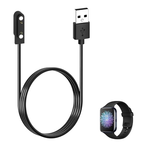 Câble De Charge Magnétique Universel Pour Montre Connectée - 2 Pins 4 Mm, Longueur 60 Cm - Compatible Avec La Plupart Des Modèles