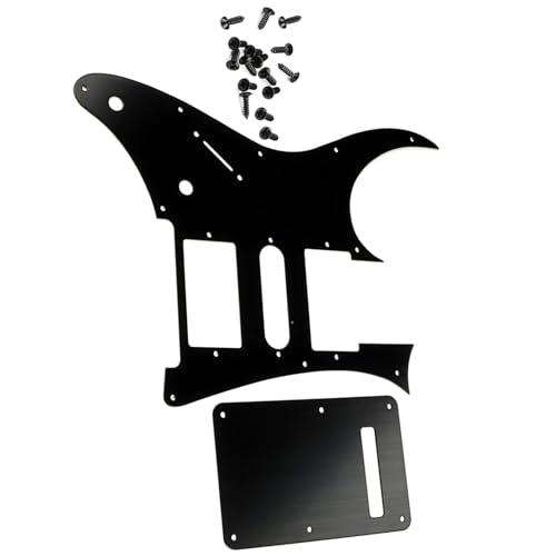 Pickguard guitare électrique à texture métallique : plaque de protection robuste
