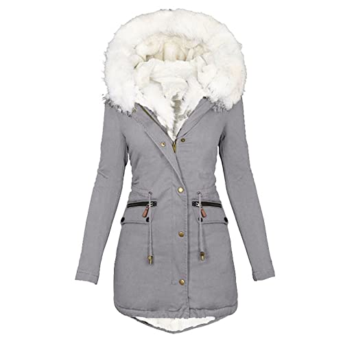 KOG Winterjacke Damen Parka Winter Daunenjacken Baumwolle Laufjacke...
