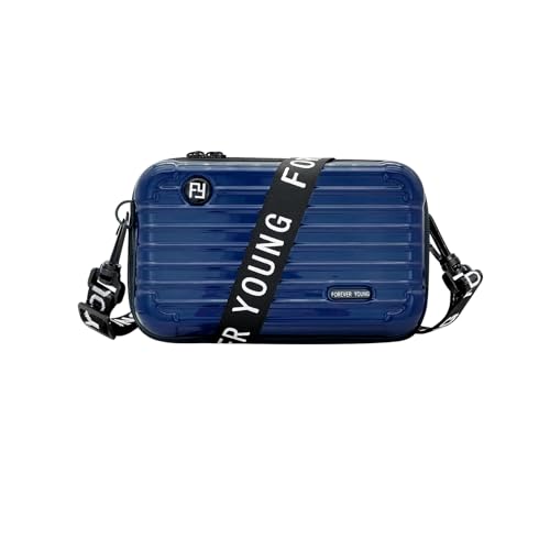 Women Crossbody Bag, Plastic Mini Shoulder Bag with Adjustable Strap, Luggage Shaped Cross-body Sling Phone Bags for Travel2