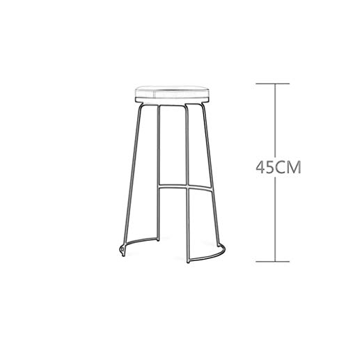 Tabouret de bar rivet industriel bois et métal avec repose-pieds stable