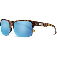 Suncloud Rambler Lite Polarized Sunglasses 100% UV Protection Comfortable Fit, Trendy Design for Men & Women Matte Tortoise + Polarized Aqua Mirror Lenses