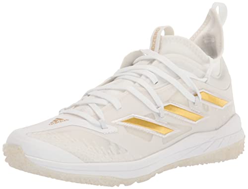 adidas Men's Adizero Afterburner 9 NWV Turf White/Gold Metallic/White 12 Adult