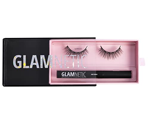 Glamnetic Magnetic Eyelashes Lash Kit | Virgo + Magnetic Eyeliner Pen Lashes Pack, Dramatic Long Eyelash Kit, Reusable up to 60 times - 1 pair + liner