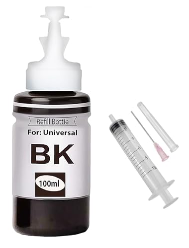 Image of CANOFF 805xl Refill Ink for H.p. /Can0n Cartridge 805,682,802,678,901,818,21, 22,680,27,703,704,803,PG40,47,88, 89,740,745,810,830 and CL 41,57,98,99,741,746,811,831 100ml Ink, 1 Sy (Black Ink)