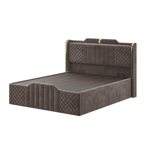 Image of Wakefit Velura Queen Size Hydraulic Storage Upholstered Bed