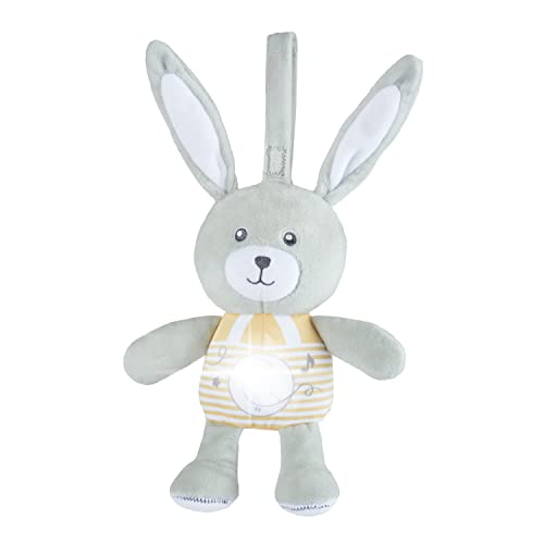 Chicco Veilleuse Lapin First Dreams marionnette lumineuse douce avec sangles avec lumières et sons doux mélodies de 15 minutes lavable en machine +. - vue 3