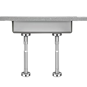 Undermount Sink Beugels Ondersteunt kit Universeel Punch-Free voor keuken en badkamer, roestvrij staal verstelbare…