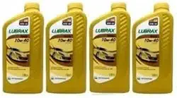 Kit Com 4 Litros Óleo de Motor Sae 10W-40 Lubrax Tecno Api Sn Semissintetico Compatível Com Varios Motores