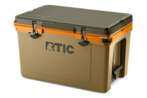 RTIC Ultra-Light 52 Quart Hard Cooler Insulated Portable Ice Chest Box for Beach, Drink, Beverage, Camping, Picnic, Fishing, Boat, Barbecue, 30% Lighter Than Rotomolded Coolers, Trailblazer