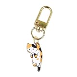 POYAMUSE Lovely Cat Keychain Kitty Keyring for Women Men Pet Memorial Jewelry-calico