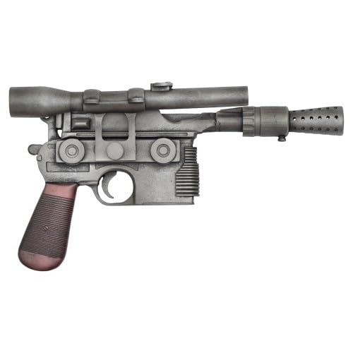 SPAZIOMILITARE PISTOLA IN RESINA ORNAMENTALE ISPIRATO ALLA PISTOLA LASER DI HAN SOLO SERIE WARS