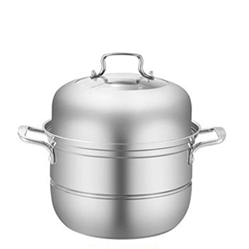 Sartén para cocinar al Vapor de Doble Capa, Tres Capas y Doble Fondo.(Dos Capas 28cm)