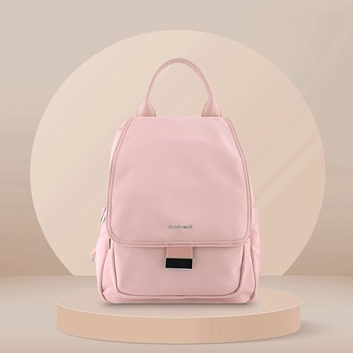 Image of Fastrack Casual Backpack for Girls | Nylon Women's Handbags | Space for 2 Bottle Holder| Ladies Purse Handbag | Backpack for Casual Carry