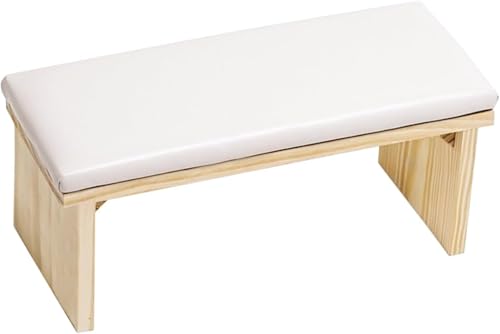 IQQOPVHG ネイルアームレスト ネイル ハンドピロー ネイル用ハンドレスト 手の枕 LEDライト ジェルライト 収納 PUレザー 防水 防汚 洗える 腕枕 腕マクラ 腕置き ネイルアート 自宅 サロン 美容院 業務用 (白) (30*12*13cm,