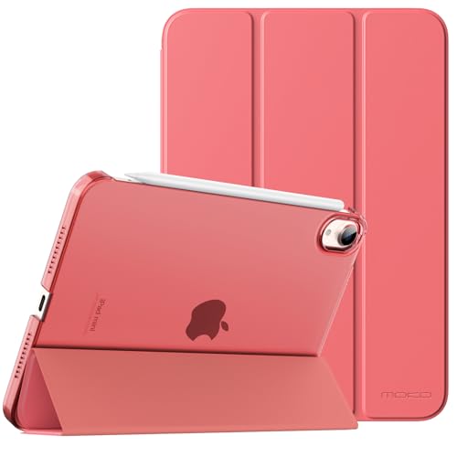Étui iPad Mini 6 avec réveil automatique et rabat intelligent ultra-léger demi-transparent