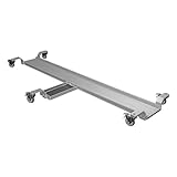 Extreme Max 5001.6515 Pro Series Aluminum Motorcycle Dolly with Adjustable Kickstand Tray and Locking Casters - 1500 lb. Capacity, 80' x 9' Track