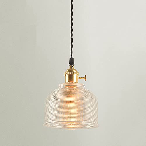 Mini lustre suspendu moderne NAMFHZW en verre chic avec suspension E27 réglable