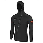 Wetsuit Top Men's 1.5Mm, Hooded Neoprene Wetsuits Jacket with Long Sleeve Front Zipper for Diving Surfing Swimming Snorkeling - Image 2