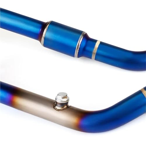 Tubo de escape completo para Yamaha R15 V4 y MT15 2017-2023 con colector delantero de titanio 51mm 4