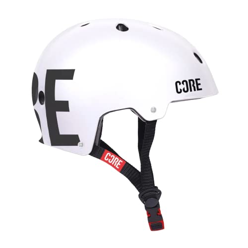 Core Casco Deportivo Unisex para Adultos, Color Blanco, XL