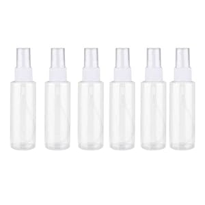 BLIBUNALA 6 STKS Macaron Kleur Alcohol Spray Fles Reizen Split Fles Spray Fles 100ML Tuin Slang Houders (Wit, One Size)