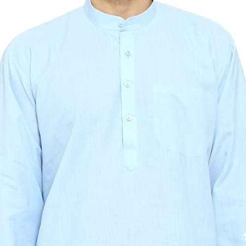 Image of ITOS365 Men Cotton Blend Kurta Pyjama Set Party Fashion Regular Ethinic Wear Indian Dress Gift for Men