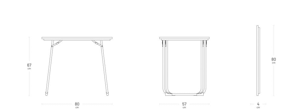Lafuma Mobilier LFM1487-3631 Fidji składany stół kempingowy, karbonowy