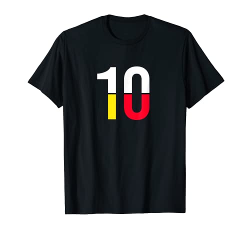 Flag Belgium T-Shirt, Black