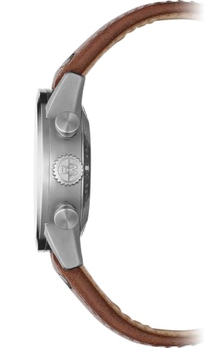 RAYMOND WEIL Freelancer Men's Pilot Flyback Chronograph - Green Dial, Brown Leather Strap, 42MM (Model: 7783-TIC-05520)3