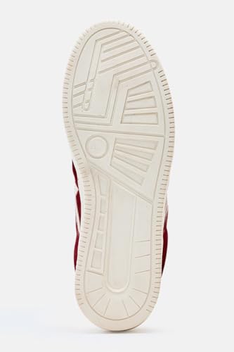 Image of SNITCH Men's Sneakers | Premium Leather Suede Upper & Durable TPR Outsole | Soft Padded Collar & Chevron Detailing | Lightweight Casual Sneakers