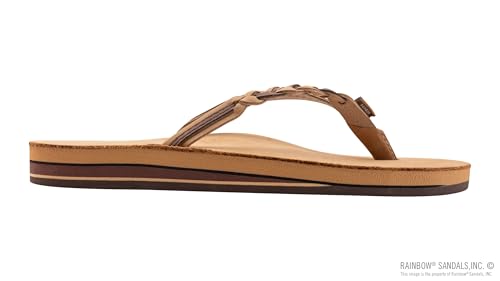 Image of Rainbow Sandals Women's Double Layer Flirty Braidy Premier Leather w /Single Braided Strap