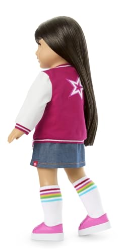 Image of American Girl Truly Me 18-inch Doll #130 with Brown Eyes, Straight Black-Brown Hair, Light-to-Medium Skin, for Ages 6+