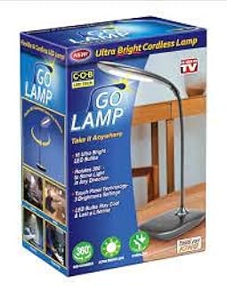 Cordless King Go Lamp As Seen on TV (Black, 2 Pack)