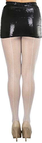 Image of ToBeInStyle Women's Fishnet Backseam Pantyhose W /Elastic Waistband