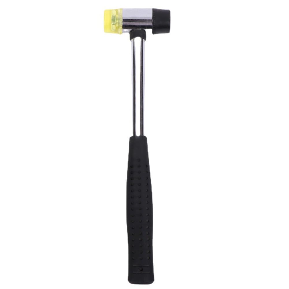 Martillo premium - Cabeza de goma con mango de acero para proyectos de bricolaje y teñido de roscado
