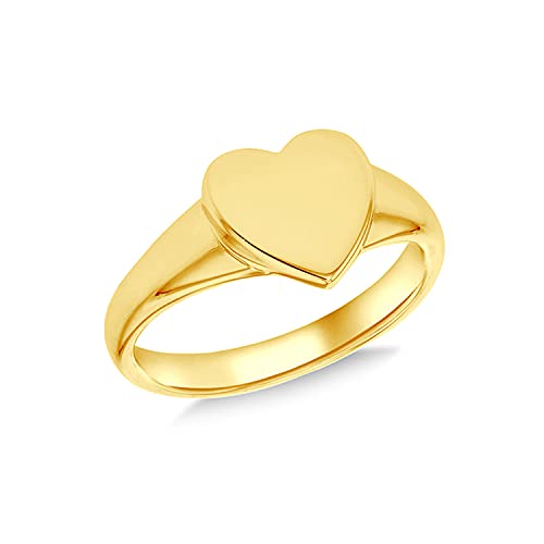 Bague signet coeur Tuscany Silver le cadeau idéal en argent plaqué or pour femme
